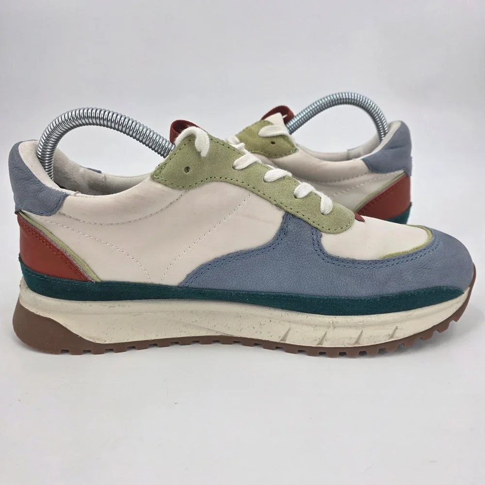 MADEWELL KICKOFF TRAINER SNEAKERS WOMENS SIZE 9M MENS 7.5M COLORBLOCK WHITE BLUE